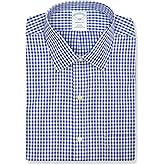Brooks Brothers Regular Fit Cotton Mixed Check Plaid Pocket Dress Shirt,