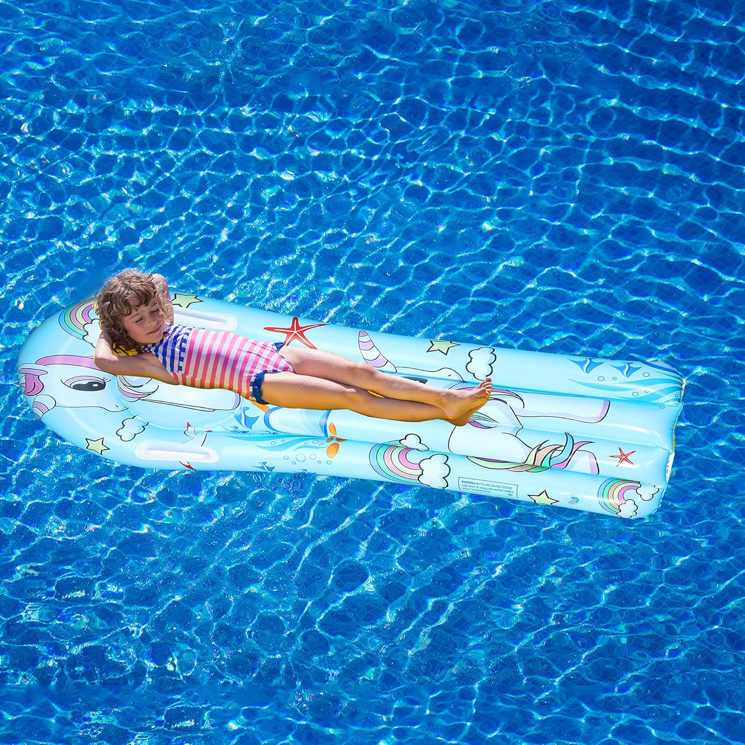 Invech Inflatable Pool Float for Kids, 3 Pack Unicorn Swim Rings with Lounger Raft, Summer Fruits Pool Tubes for Boys/Girls Swimming Water Floats Party Toys: Sports & Outdoors