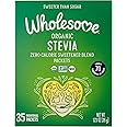 Wholesome Sweeteners Organic Stevia, 35 Count Packets, Zero Calorie Sweetener Blend, Keto Friendly, Non GMO, Gluten Free & Vegan, 1 Pack