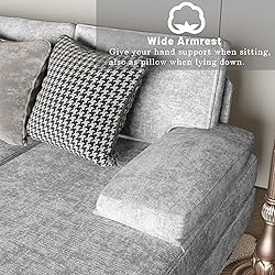 YESHOMY Convertible Sectional Sofa U-Shaped Couch