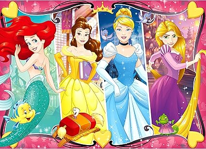 Amazon.com: Ravensburger - Rompecabezas de 60 piezas con brillo para niños, diseño de princesa Disney Heartsong - Cada pieza es única, las piezas encajan perfectamente: Toys \u0026 Games
