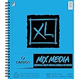 Canson 100510929 XL Series Mix Media Paper Pad, 98 Pound, 11 x 14 Inches, 60 Sheets