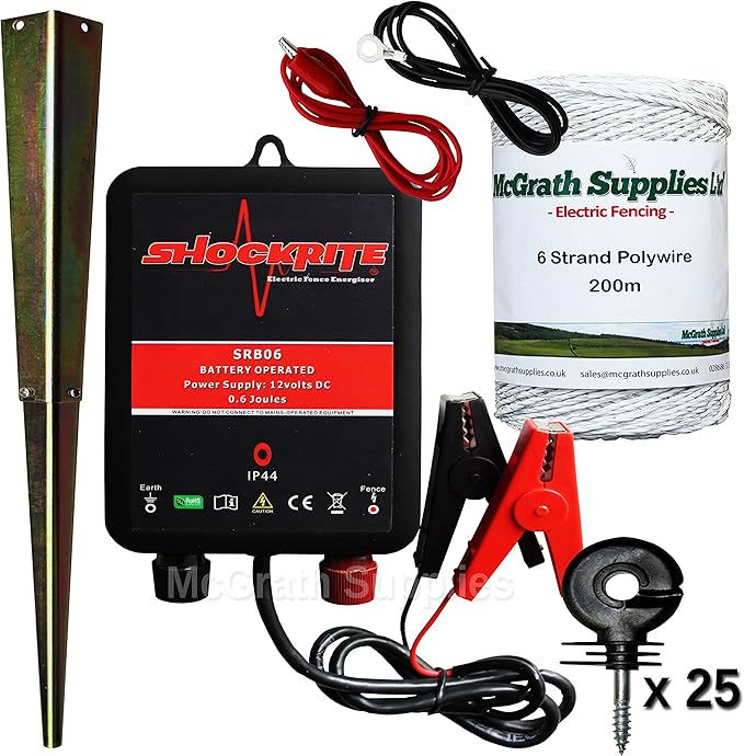 Electric Fence Energizer / Energiser ShockRite SRB06 0.6 Joule 12 Volt