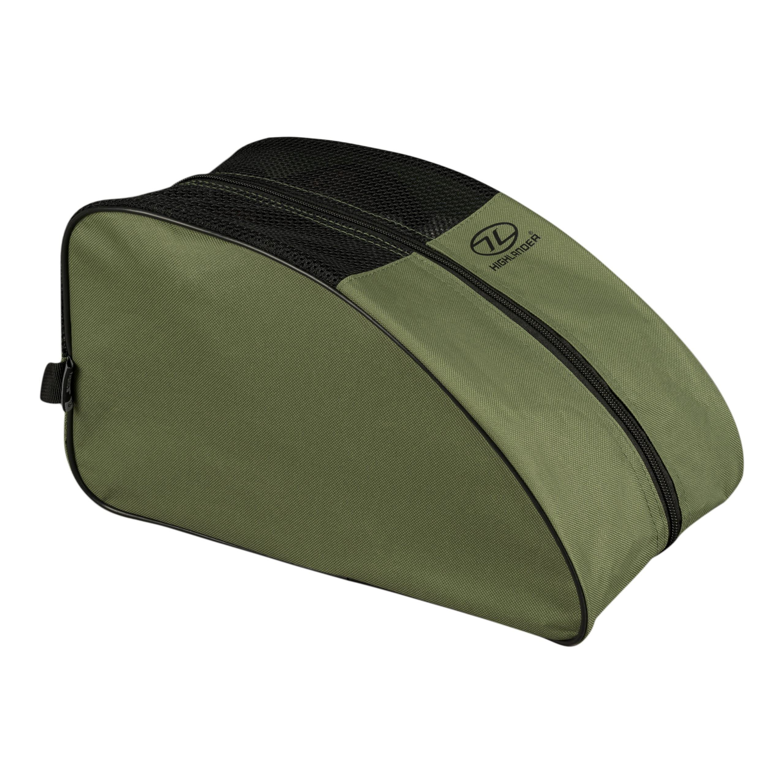 HIGHLANDER Water Resistant Boot Storage Bag Suitable for Walking Boots Hiking Sport Football Rugby Kids Adult Men Women Easy Clean and Easy Access Bag Handle Foldable