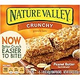 Nature Valley Crunchy Granola Bars, Peanut Butter, 1.49 oz, 6 Count, (Pack of 6)