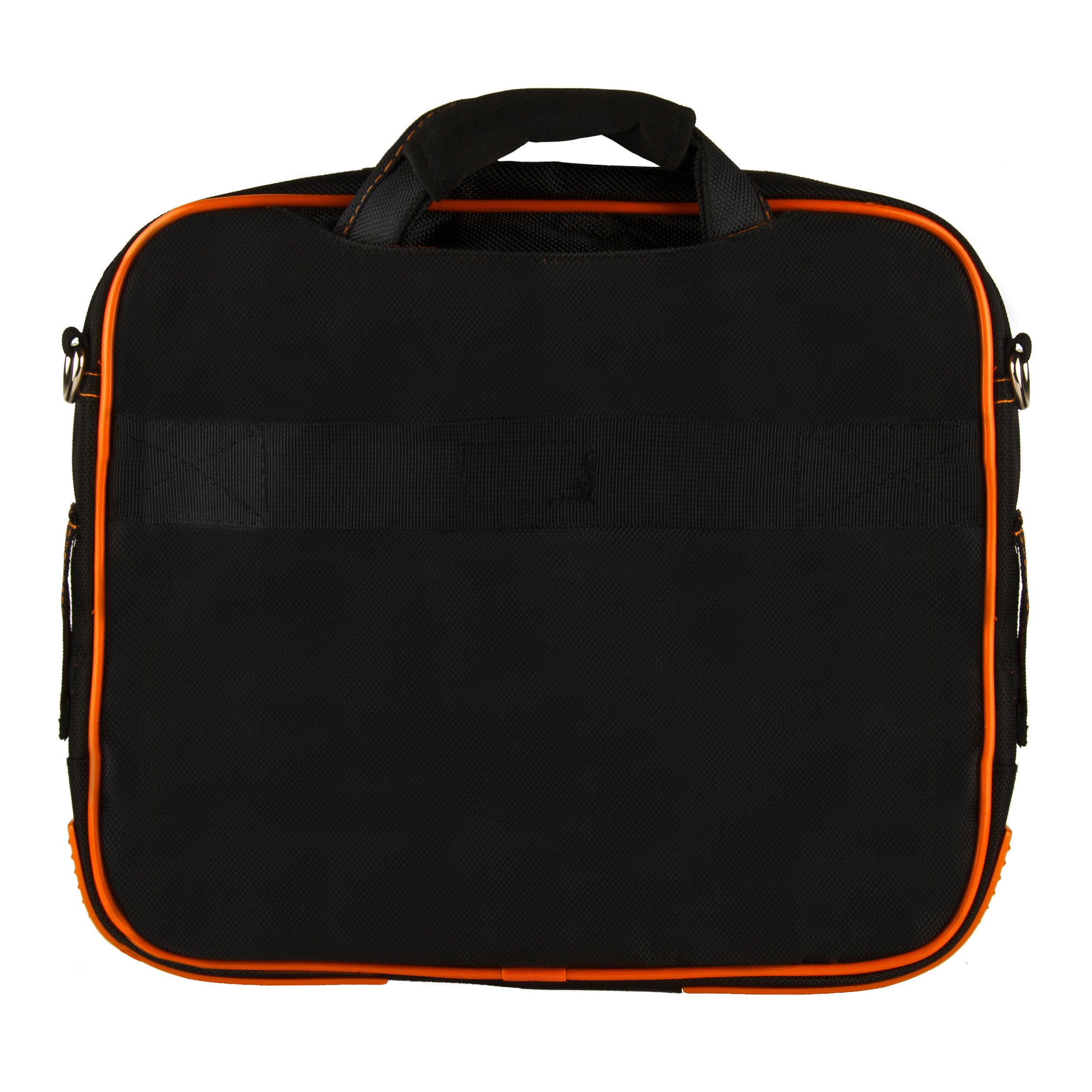 10" to 12 Inch Orange Black Travel Laptop Messenger Bag for Microsoft