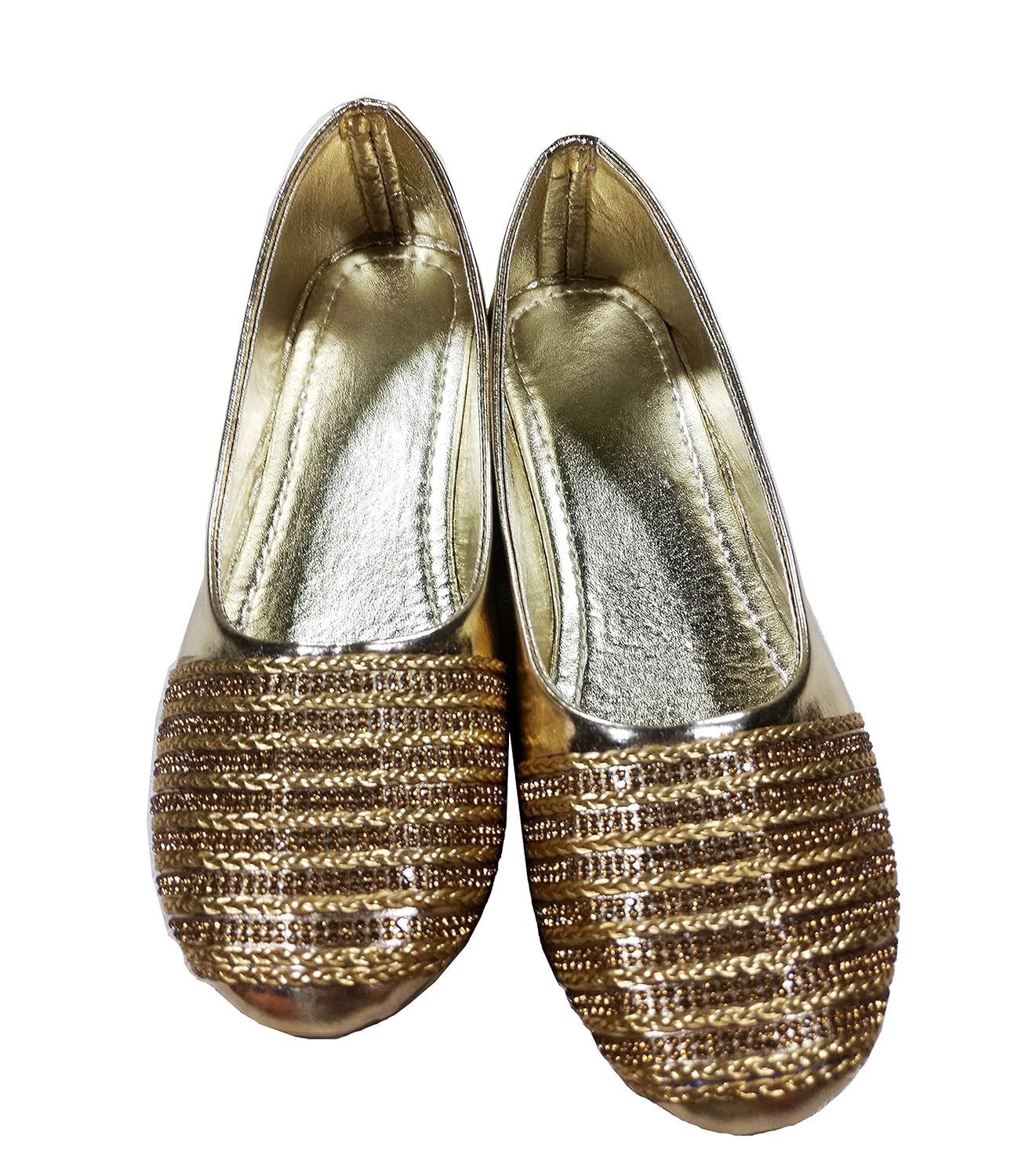 Buy Alley Walk Style Of Women And Girls Comfortable Gold Bellies