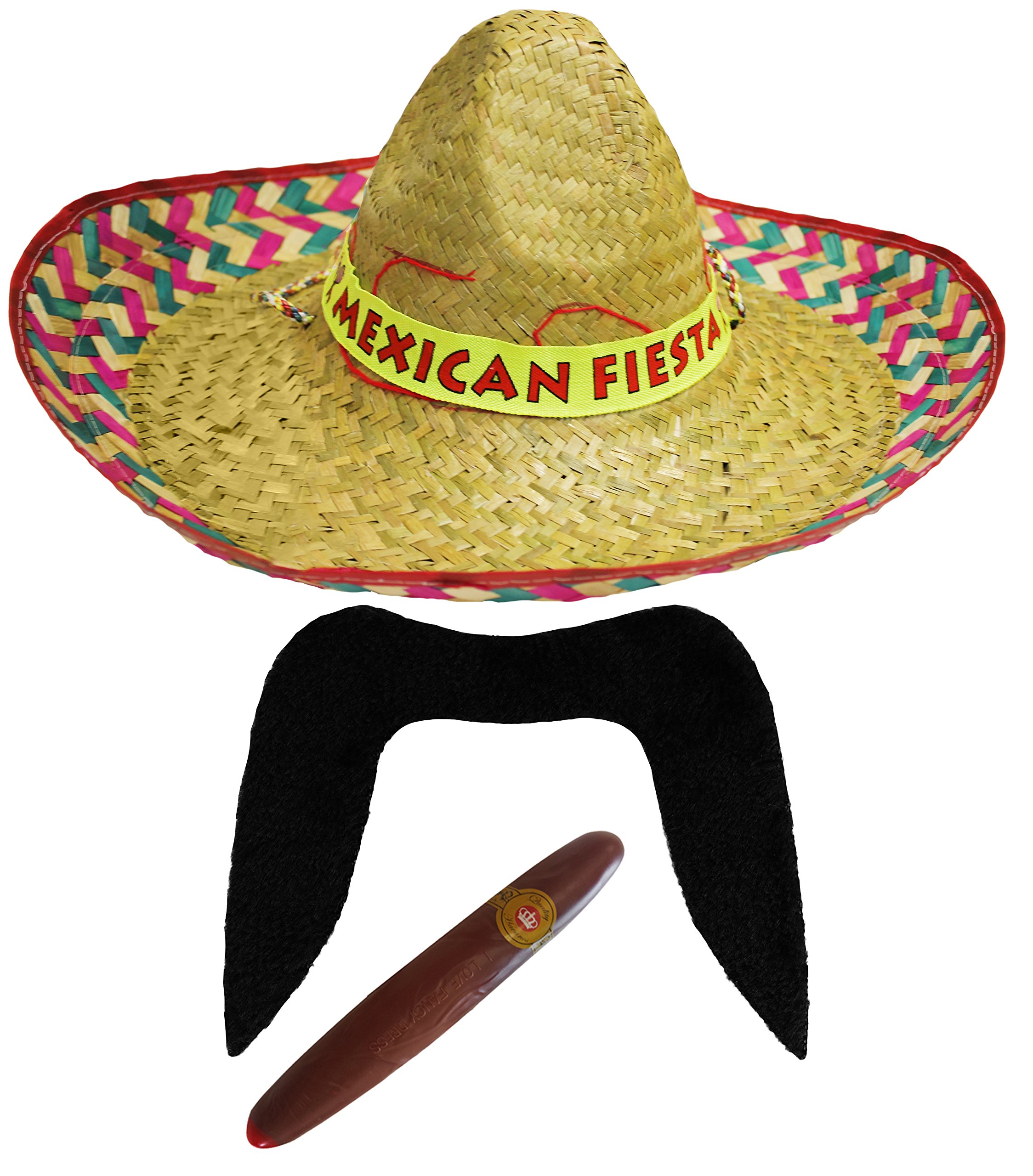 SOMBRERO WITH MEXICAN FIESTA BAND 