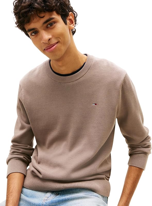 TJM Slim Ess Light Sweater Ext DM0DM22853 Pull Pull Gris (Ivy Mink), XXL