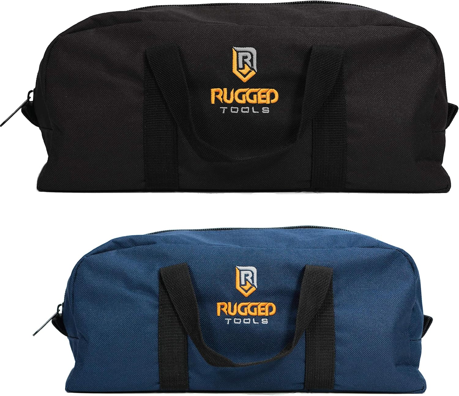 Rugged Tools Tool Bag Combo - Includes 1 Small & 1 Medium Toolbag - Organizer Tote Bags for Electrician, Plumbing, Gardening, HVAC & More - - 