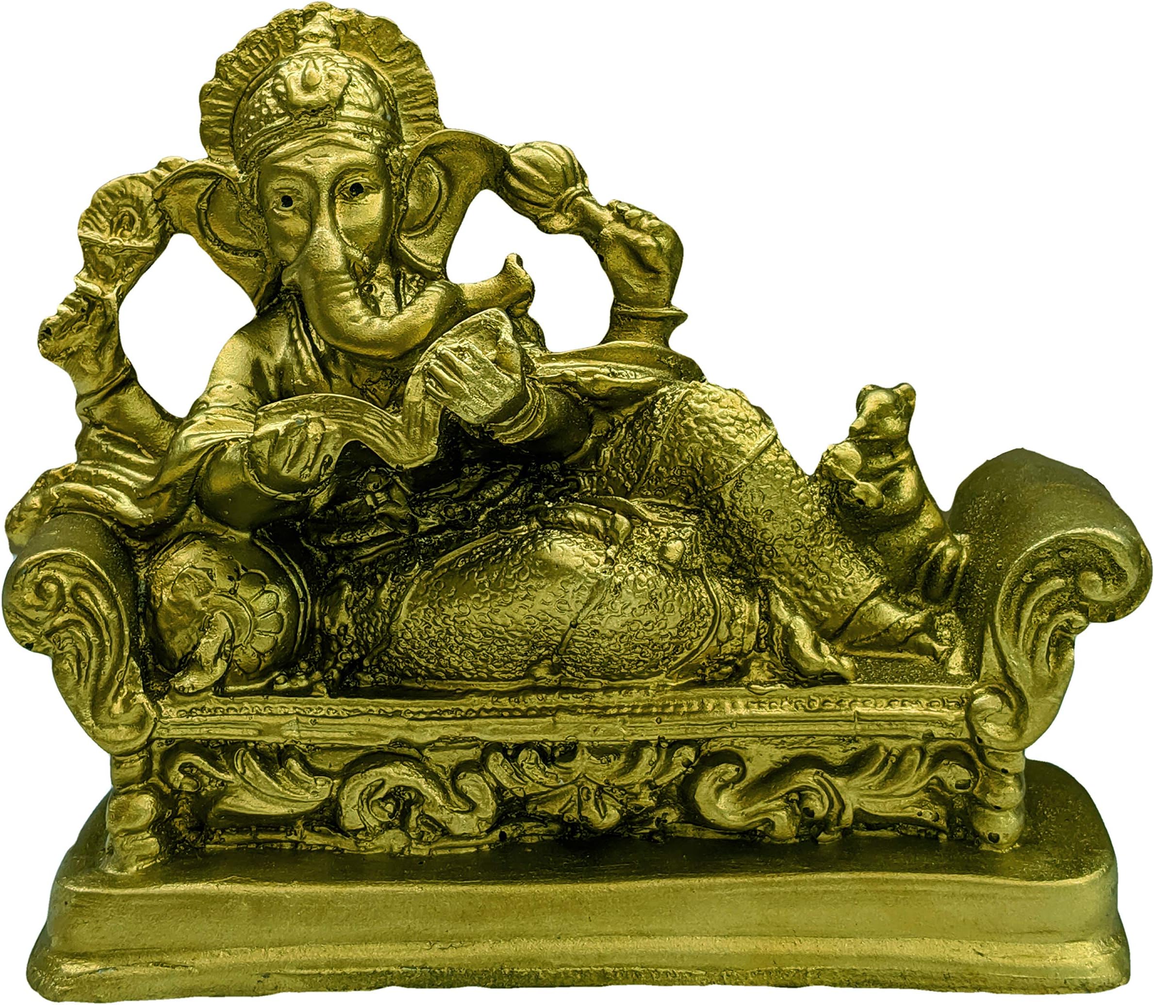 Sacred Blessings Polyresin Lord Ganesh Idol | Bhagwan Ganesh Murti for Housewarming | Ganesh Idols for Home Decor | Ganesh ji for Gift | Ganesha Statue | Ganesha Idol