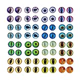 Glass Dragon Cat Eye Flatback Dome Cabochon for