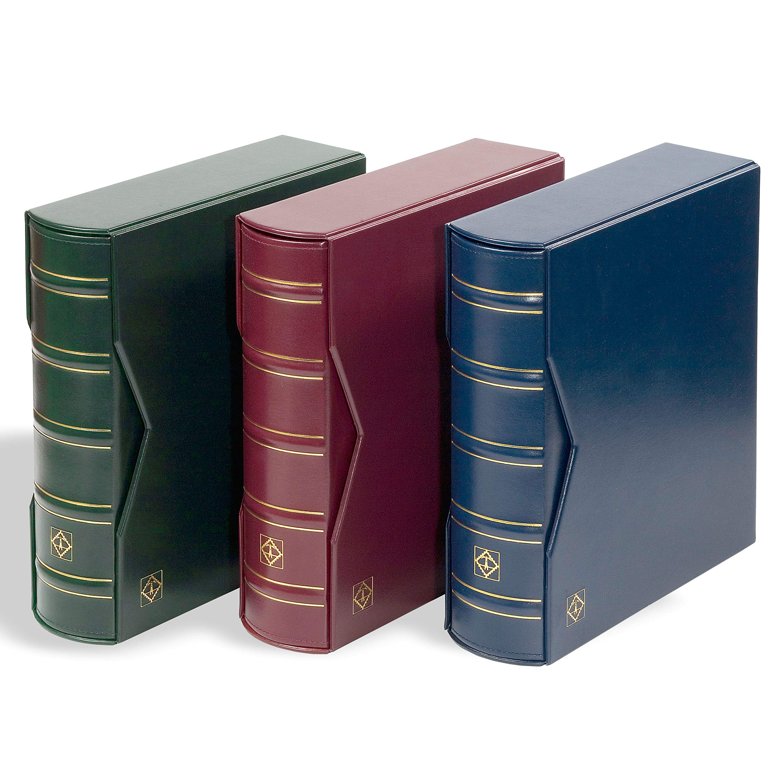 Leuchtturm 315375 Collector's album for 200 first day covers (FDCs) or letters in C6 format, including protective case - green