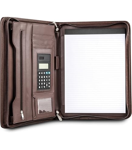 Cossini Black Superior Vegan Leather Business Portfolio with