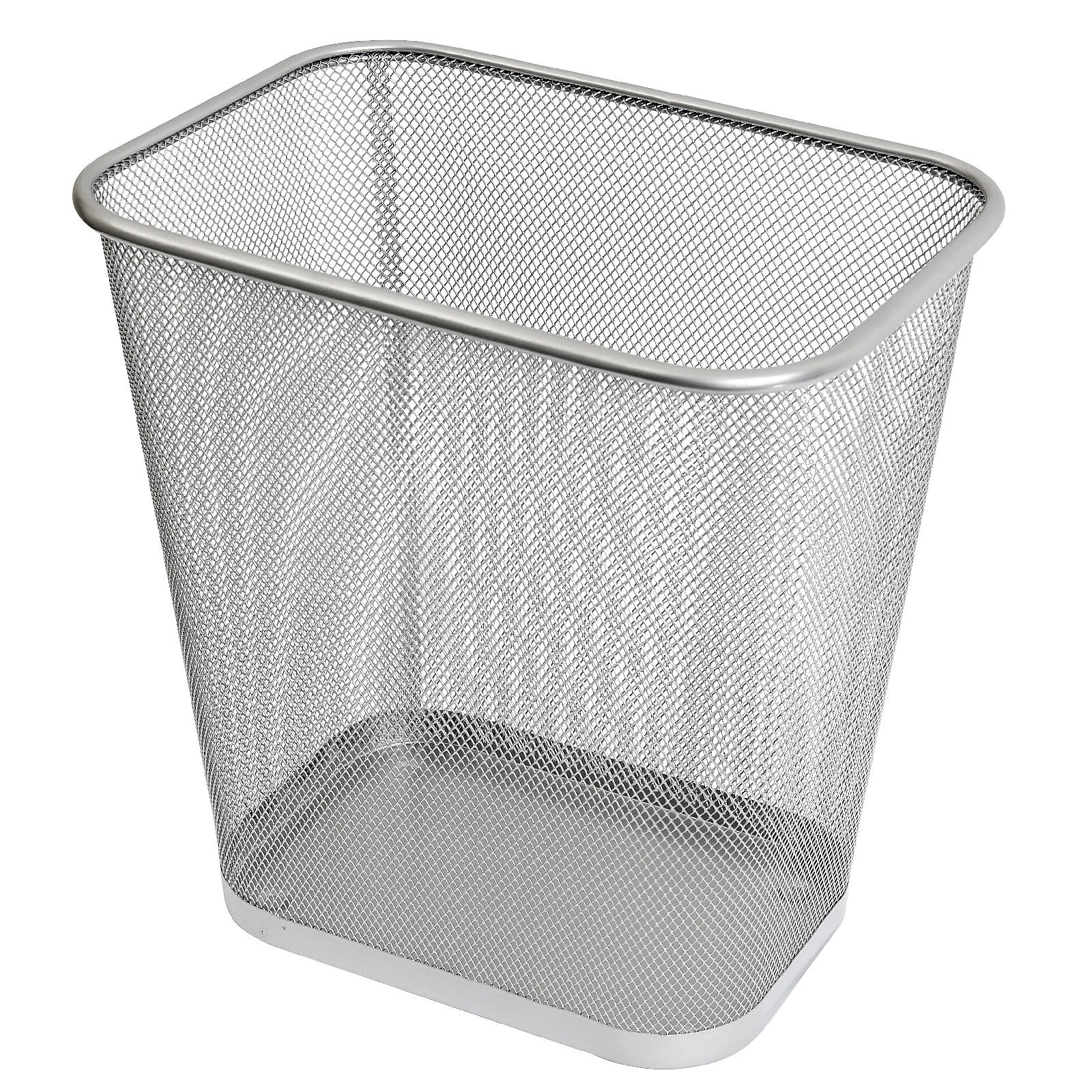 Ybm Home Steel Mesh Rectangular Open Top Waste Basket Bin Trash Can 8