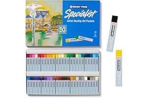 Sakura Cray-Pas Specialist Oil Pastel Set - Premium Quality Pigments, Wax & Oil - 50 Colors