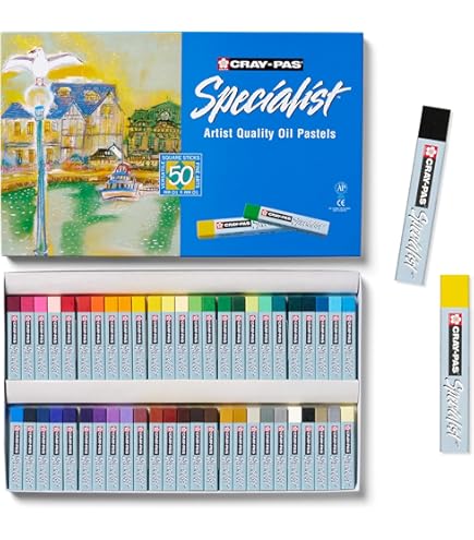 Amazon.com: ArtAspirer Oil Pastels ArtAspirer Oil Pastels Wood Box