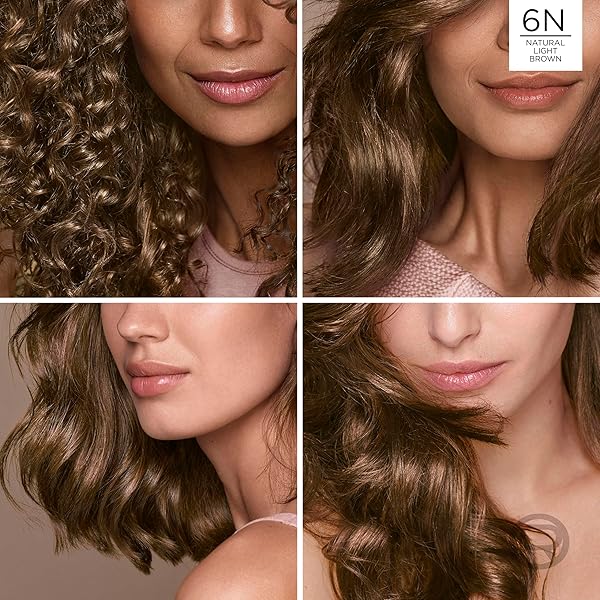 L’OREAL PARIS EXCELLENCE UNIVERSAL NUDES PERMANENT HAIR COLOR, AMMONIA FREE HAIR DYE FOR GRAY HAIR COVERAGE, 6N NATURAL LIGHT BROWN, 1 HAIR DYE KIT