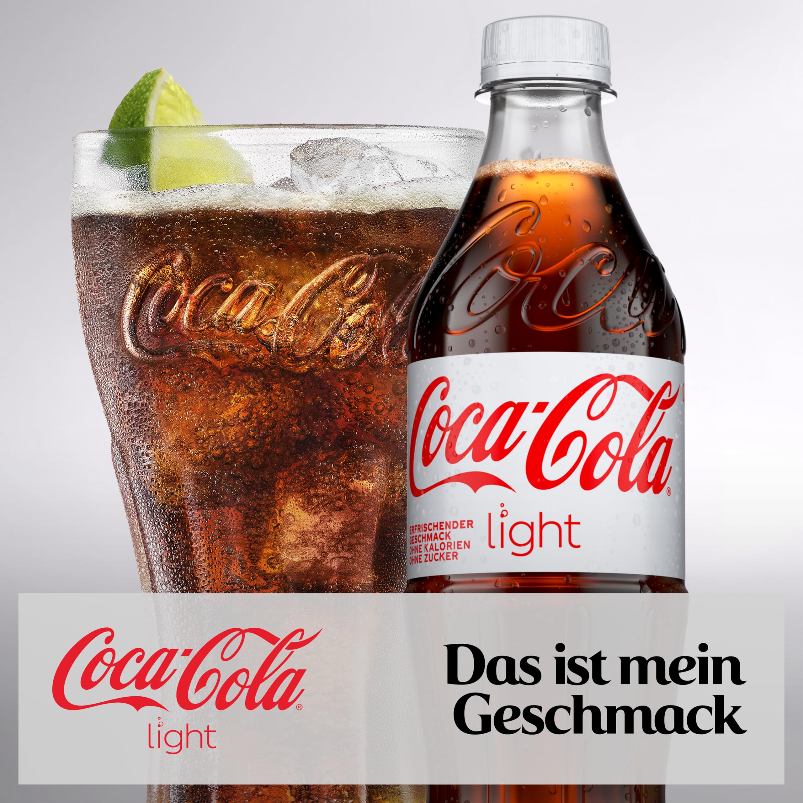 Coca-Cola Light - prickelndes Erfrischungsgetränk mit originalem Coke-Geschmack - ohne Zucker und ohne Kalorien - koffeinhaltiger Softdrink in Einweg Flaschen (12 x 500 ml) 3