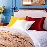 NTBAY Silk Satin Pillowcases 50x75cm - 2 Pack White for Hair & Skin view 5