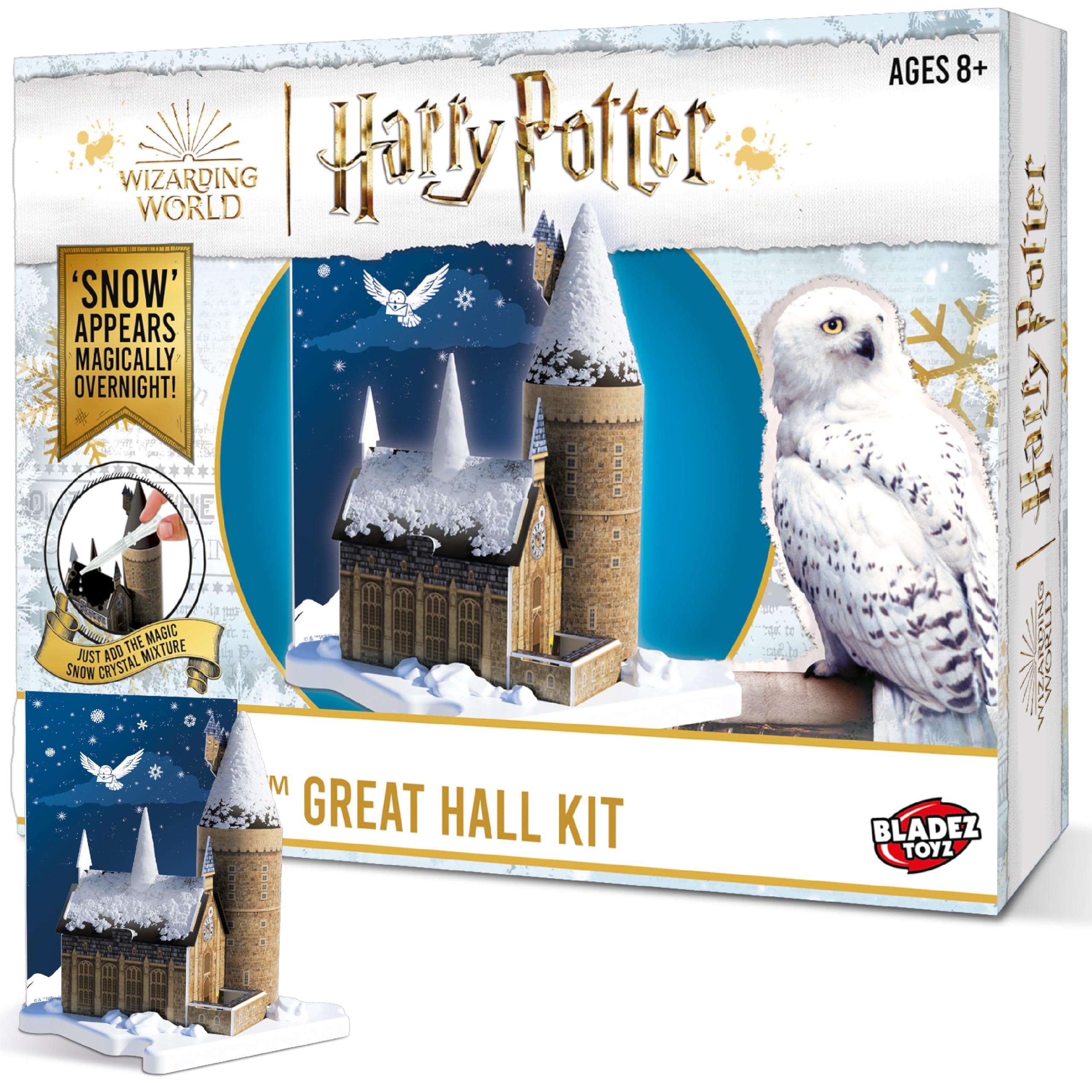 BLADEZ Harry Potter Toyz Magic Snow Hogwarts Great Hall Kit - Create Your Own Magical Snow-Covered Model - Official Harry Potter Gift for Kids - Fun Art Set for Kids 8-12 & STEM Learning Activity