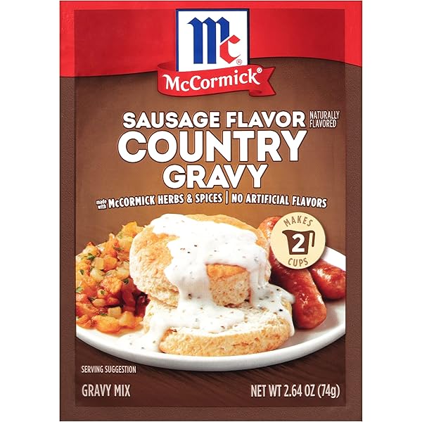 MCCORMICK SAUSAGE FLAVOR COUNTRY GRAVY MIX, 2.64 OZ