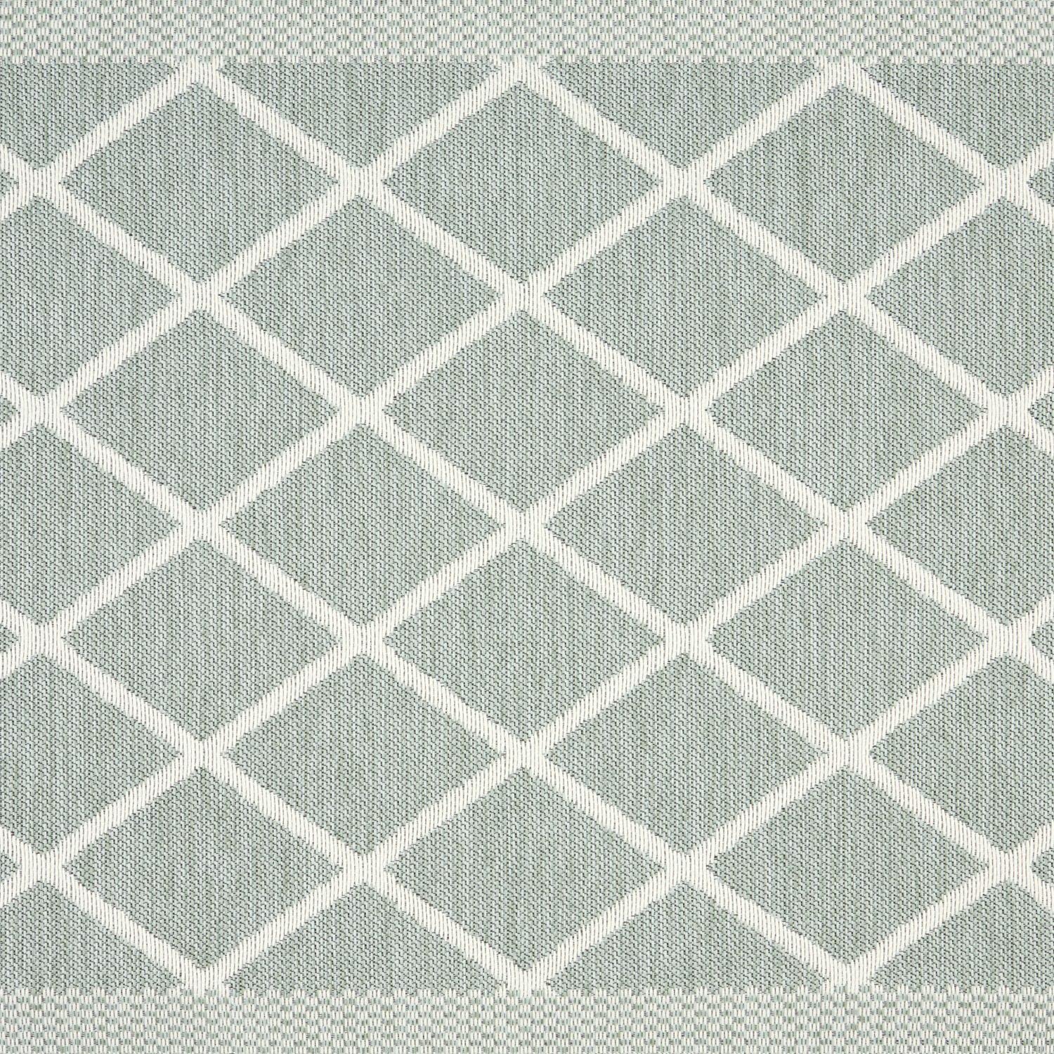 Martha Stewart Miles Modern Diamond Anti-Fatigue Air-Infused Kitchen Mat, Mint Green, 19.6