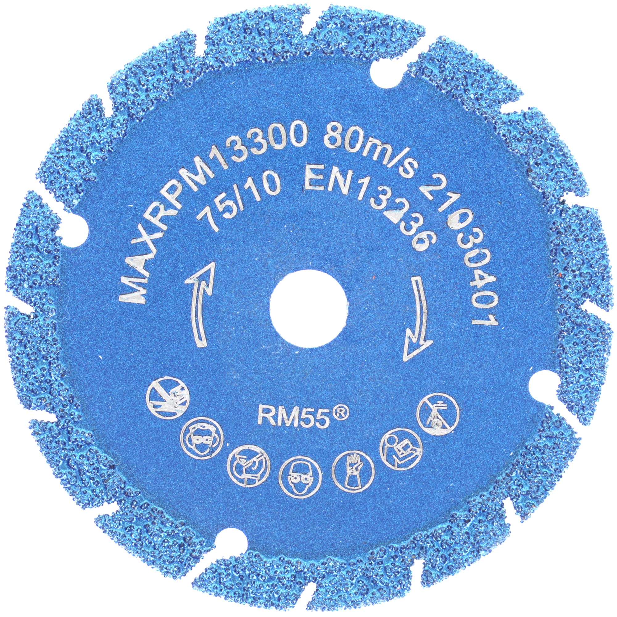 PRODIAMANT 75 mm Multicut Diamond Cutting Disc for Battery Angle Grinder 76 mm Akkuflex Titanite Segment Cuts All Construction Materials