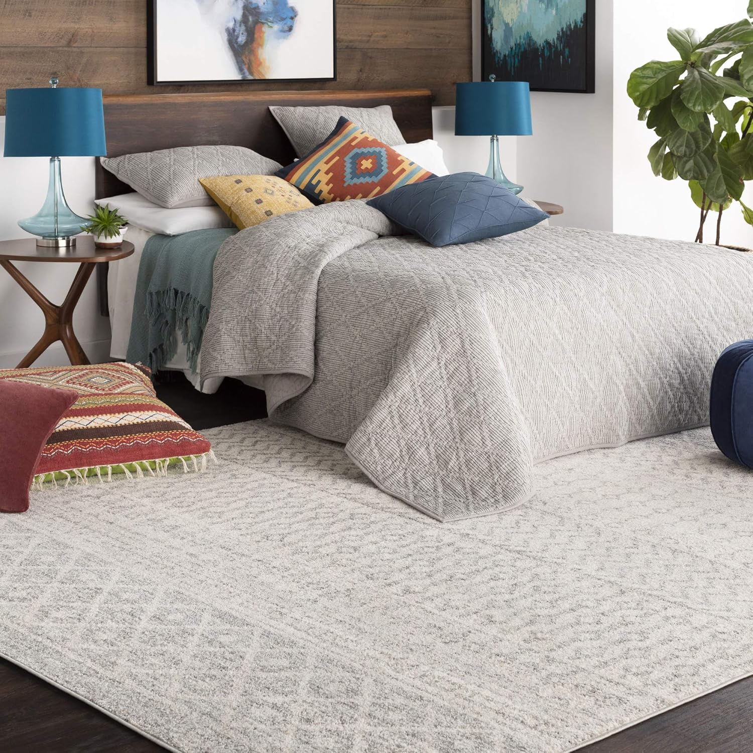 Artistic Weavers Chester Grey Area Rug, 7 feet10 inch x 10 feet3 inch: Furniture & Decor