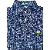 PETER MILLAR 2024 Masters Men's Performance Tech Buckets and Badges Navy Blue Golf Polo Shirt