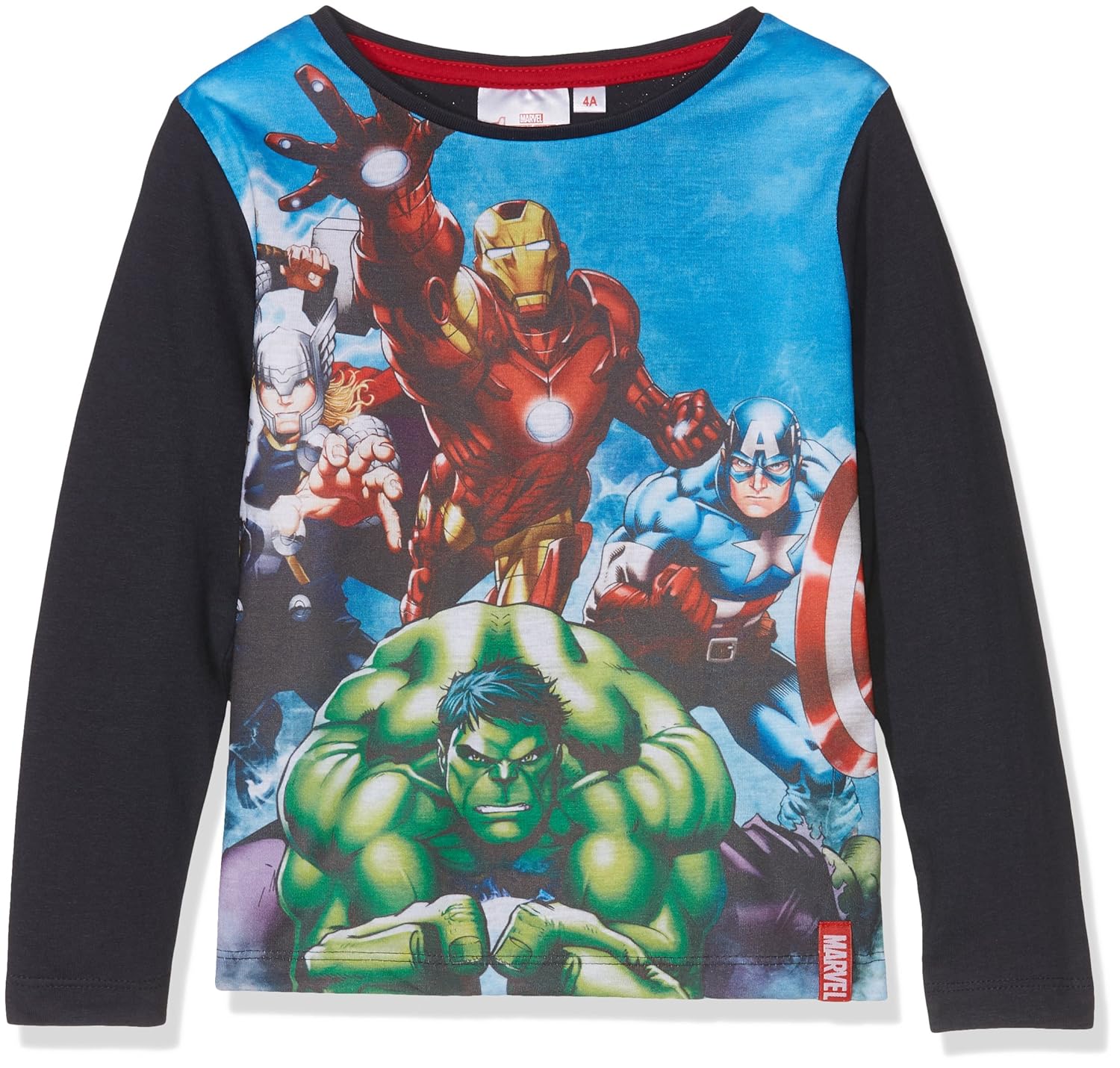 Camisetas de manga corta Ropa Marvel Avengers Thor Lightning Camiseta