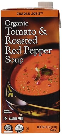 Amazon Com Trader Joe S Organic Tomato Roasted Red Pepper Soup 3 Pack Grocery Gourmet Food