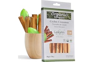 Certified Organic Ceylon Ceylon/True Cinnamon Premium Grade Sticks 50g