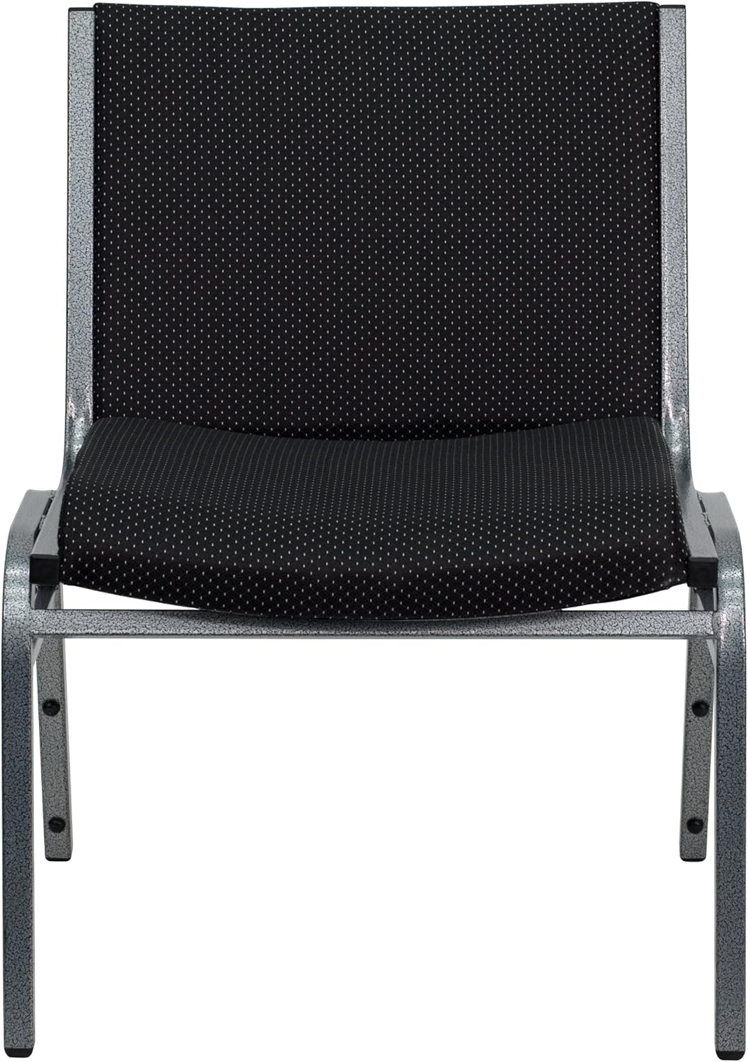 Flash Furniture HERCULES Series Big & Tall 1000 lb. Rated Black Fabric Stack Chair with Ganging Bracket: Furniture & Decor
