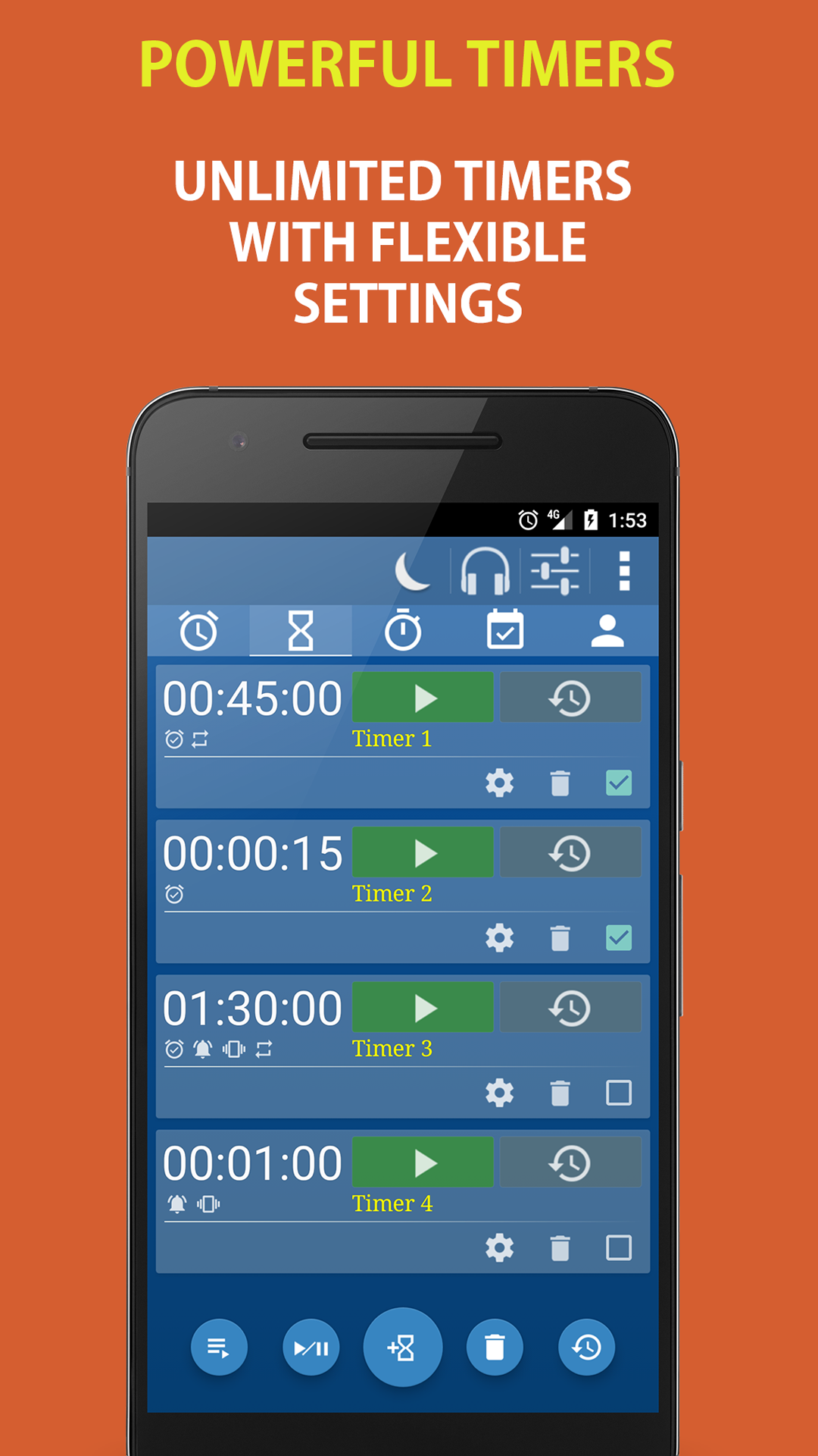 Alarm Clock & Timer & Stopwatch & Tasks & Contacts