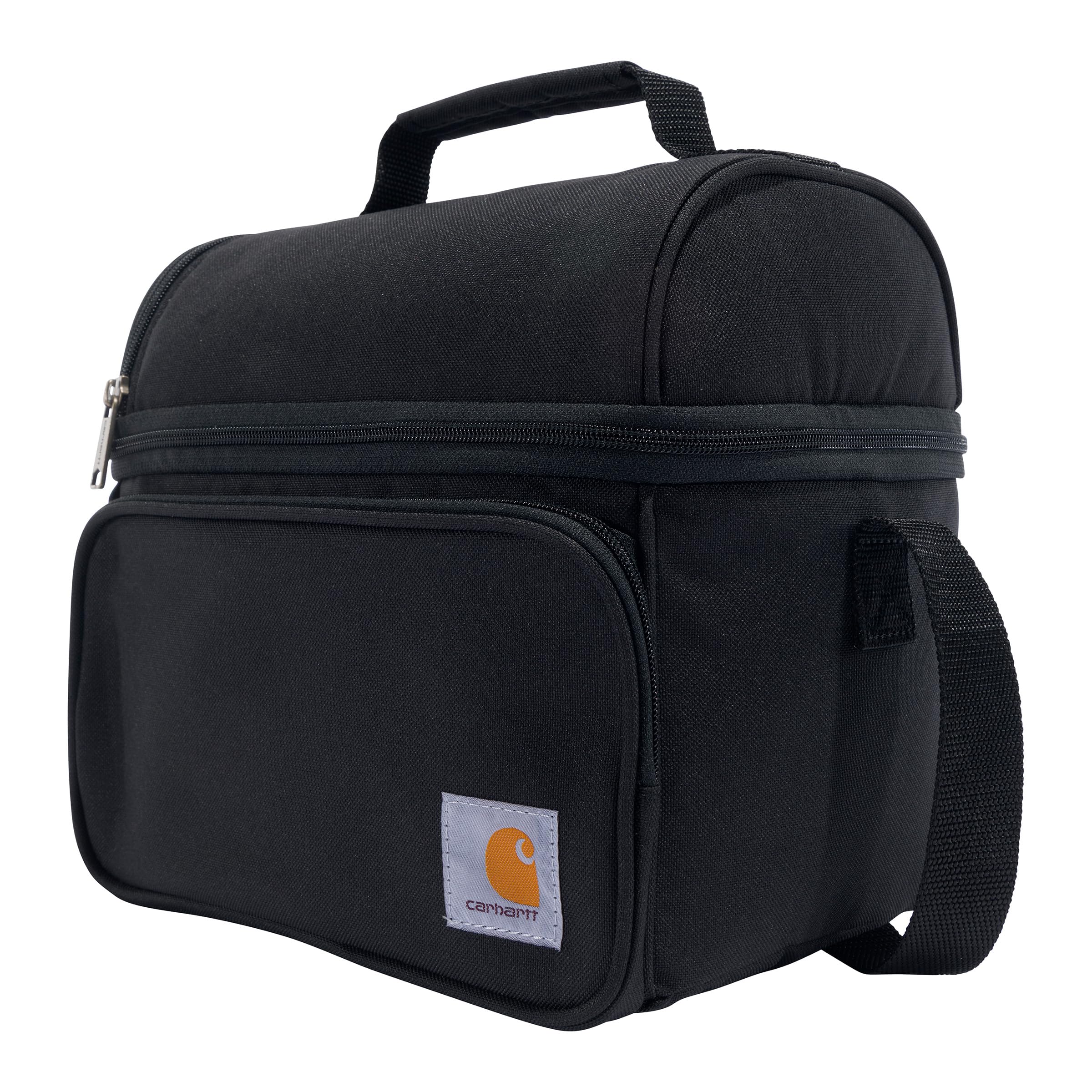 Carhartt Camping Cooler, Worksite Lunchbox, Soft Shell Lunch Bag for Construction Sites, Work and Everyday Use, Black