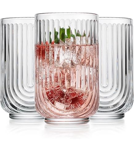 Glasmark Krosno Set Of 6 Classic Shape Dishwasher Resistant Highball Glass Drinking Water - View #3