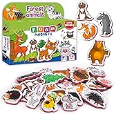 Little World Large Set of 28 Foam Fridge Magnets for Toddlers 1-3 - Refrigerator Magnets for Kids – Baby Magnets for Refriger