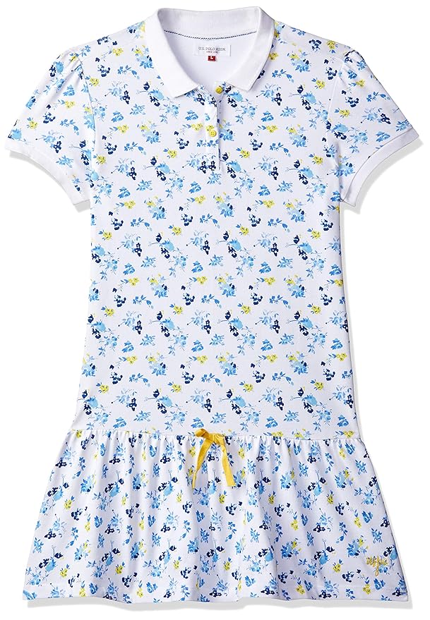 US Polo Association USPA Girl's Knee-Long Dress : Amazon.in: Clothing & Accessories