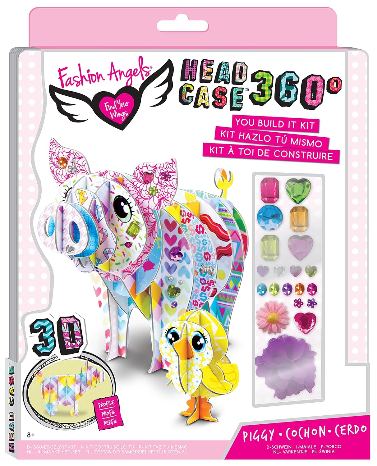 Buy Fashion Angels Enterprises Piggy 360 Degree Head Case Online At Low Prices In India Amazon In