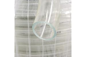 Mash King 10' x 1" ID Clear Vinyl Hose Tubing – Food Grade, Odorless, Flexible for Brewing, Aquariums, Beverage, Kegerators