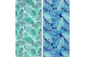 PY SUPER MODE 2 Pack Microfiber Beach Towel, Oversized Pool Towel 75”x 35”, Sand-Free Quick Drying Camping Super Absorbent Bath Blanket, Soft Breathable and Lightweight