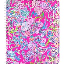Amazon.com : Lilly Pulitzer Large Pink Hardcover Spiral Notebook ...