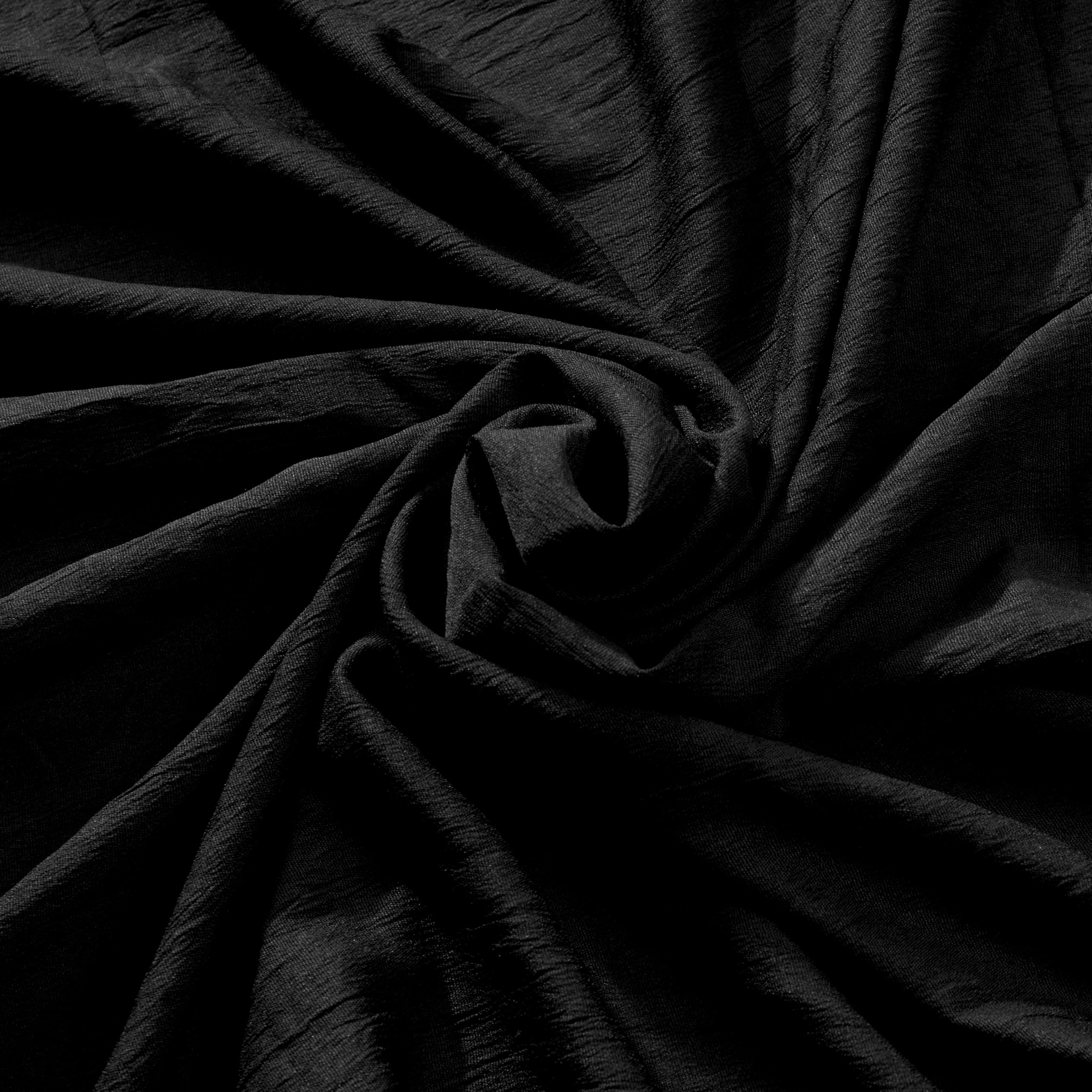 Photo 1 of 10 Yards Black Chiffon Fabric 74" Wide Chiffon Like Table Runner, Skin Friendly and Thickened Decorations Chiffon Fabric for Weddings, Costumes, Tablecloths, and Parties