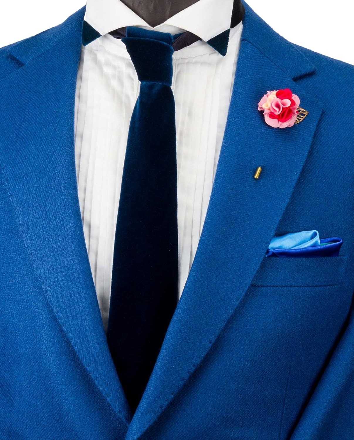 Brooch Lapel Pin for Men Pink Red White Bunch Flower Golden Leaf Lapel Pin Badge Coat Suit Wedding Gift Party Shirt Collar Accessories - Image 4