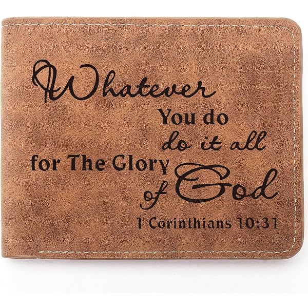 THTCSQ Pastor Leather Wallet - Engraved Personalized Gift For Pastors (Slim Bifold With 6 Card Slots) - View #13