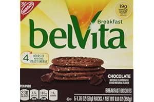 Belvita Whole Grain Chocolate Breakfast Biscuits, 8.8 Ounce (Pack of 5)