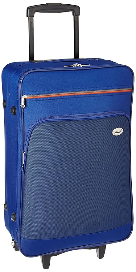 Alfa Polyester 26 cms Blue Softsided Check-in Luggage (STATA69BLU)