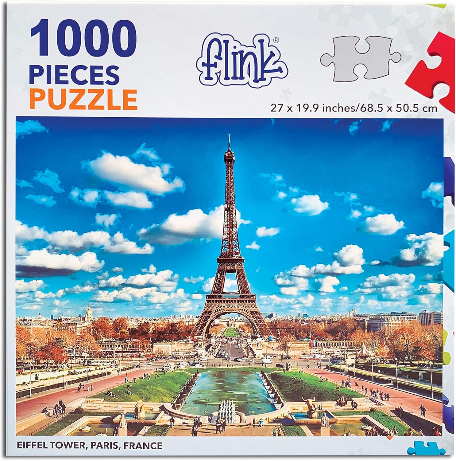 FLINK Rompecabezas Torre Eiffel, Paris, Francia Juegos