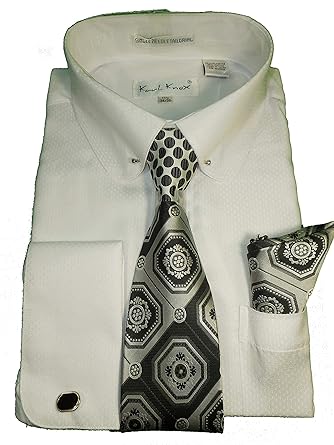 mens white dress shirt with collar bar